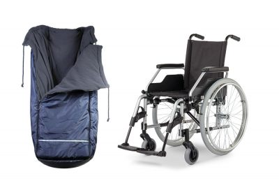 Rollstuhlschlupfsack & Rollstuhl